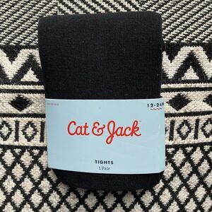 Cat & Jacks Black Tights 12-24 months